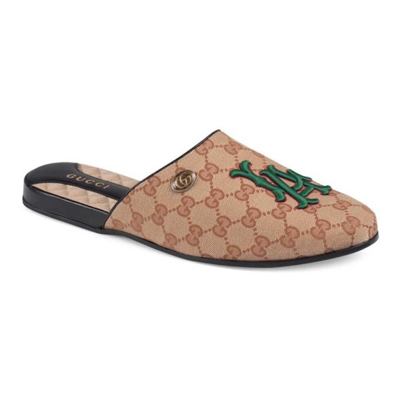 gucci men original GG slipper with LA patch size 8 - Picture 4 of 4